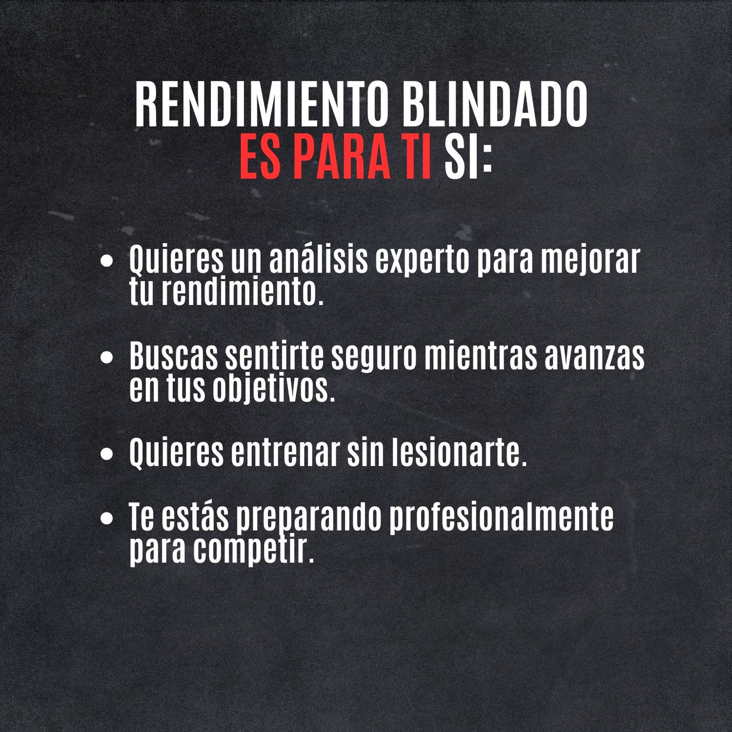 Rendimiento Blindado